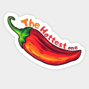 The Hottest One, hot pepper Sticker